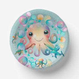 Cuencos De Papel Chicas bajo los suministros de la fiesta de cumple