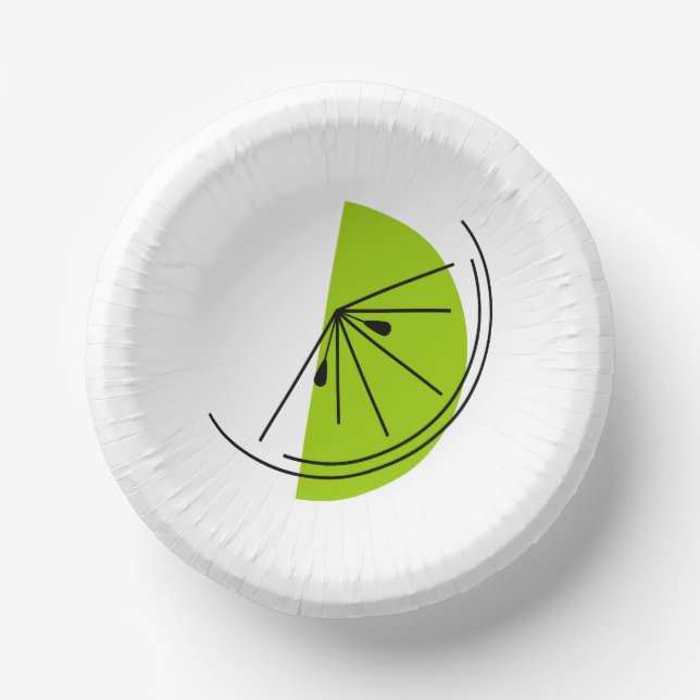 Cuencos De Papel Citrus Lime (Anverso)