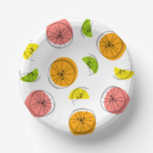 Cuencos De Papel Citrus Multi