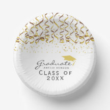 Clase de Graduación de Confetti Gold