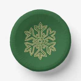 Cuencos De Papel Colección de Navidades simples - Copo de nieve