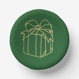 Cuencos De Papel Colección Navidades simples - presente