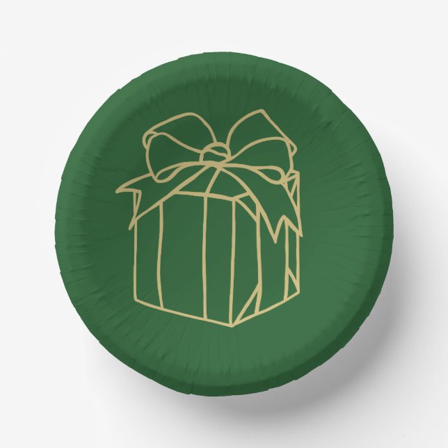 Cuencos De Papel Colección Navidades simples - presente (Anverso)
