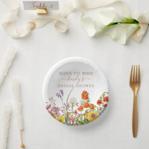 Cuencos De Papel Coloridas Flores Silvestres Se Extrañan A La Señor