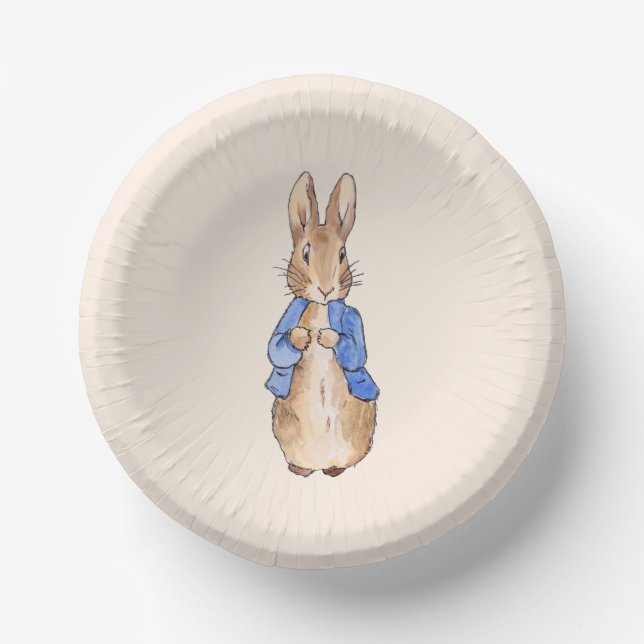 Cuencos De Papel Conejo clásico azul chaqueta (Anverso)