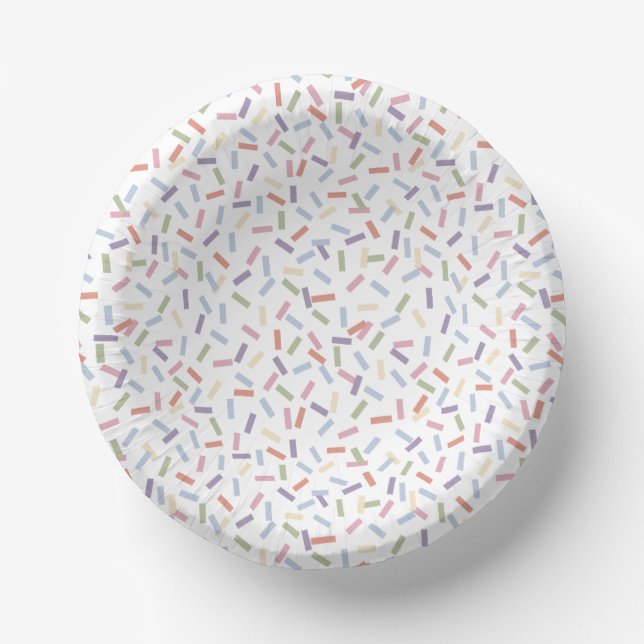 Cuencos De Papel Confetti Contemporáneo (Sprinkles) (Anverso)
