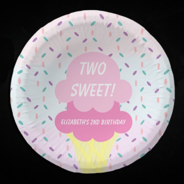 Cuencos De Papel Crema de hielo 2º cumpleaños (Subido por el creador)