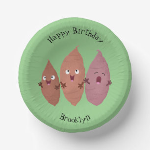 Cuencos De Papel Cuadros cantando batatas personalizado verduras