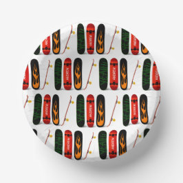 Cuencos De Papel Cuadros de papel personalizados para skateboard co