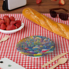 Cuencos De Papel Cubierta de papel de Space Race