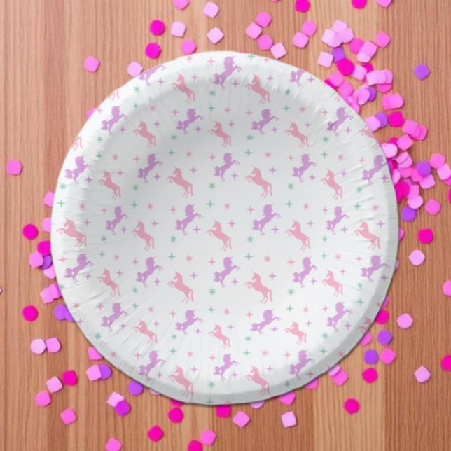 Cuencos De Papel Cumpleaños de Chicas Unicornio Mágico (Subido por el creador)