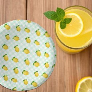 Cuencos De Papel Cumpleaños de verano con limón cítrico