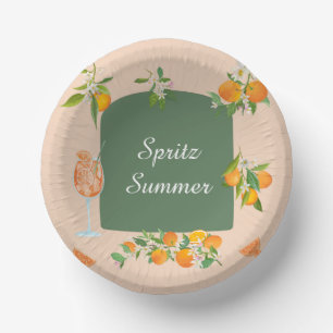 Cuencos De Papel Cumpleaños de verano con Spritz