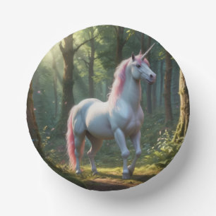 Cuencos De Papel Cumpleaños mágico de unicornio