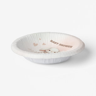 Cuencos De Papel Cute Bunny Baby Shower Paper Bowl