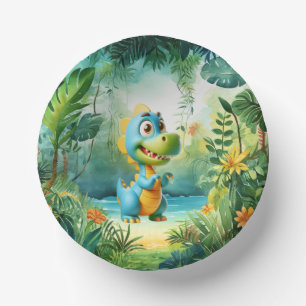Cuencos De Papel Cute Dinosaur Paper Bowl