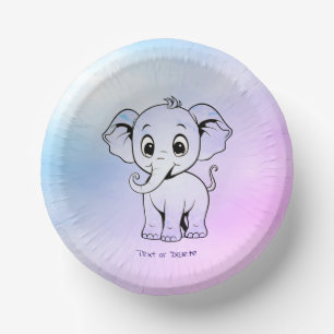 Cuencos De Papel Cute Elephant Paper Bowl