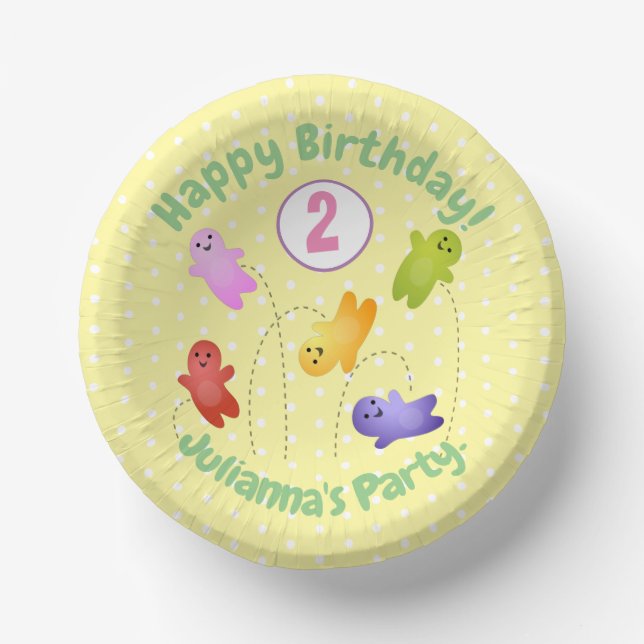 Cuencos De Papel Cute jelly bebés dulces personalizado de dulces (Anverso)