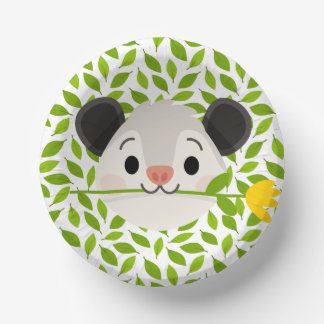 Cuencos De Papel Cute Opossum Animal Birthday Party