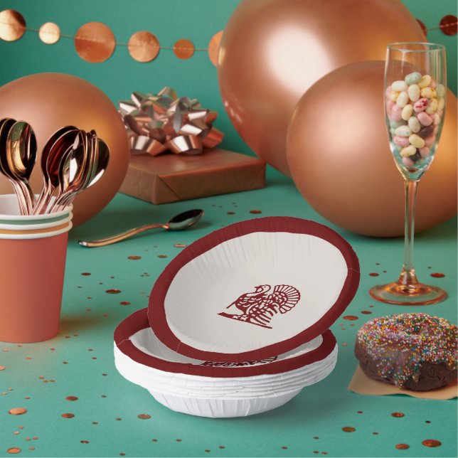 Cuencos De Papel Día de Acción de Gracias Turquía ~ Plate (Multi)