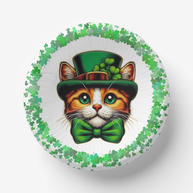 Cuencos De Papel Día de San Patricio (Anverso)