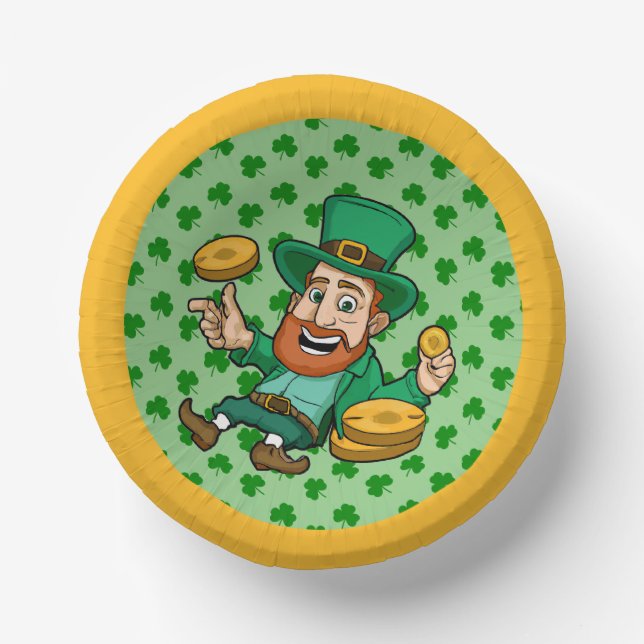 Cuencos De Papel Día de San Patricio (Anverso)