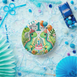 Cuencos De Papel Dinosaur Dino Fiesta de cumpleaños 1