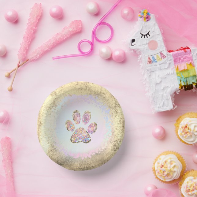 Cuencos De Papel diseño clásico de impresión de mascota (Fiesta)