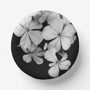 Cuencos De Papel Diseño de postal en blanco y negro
