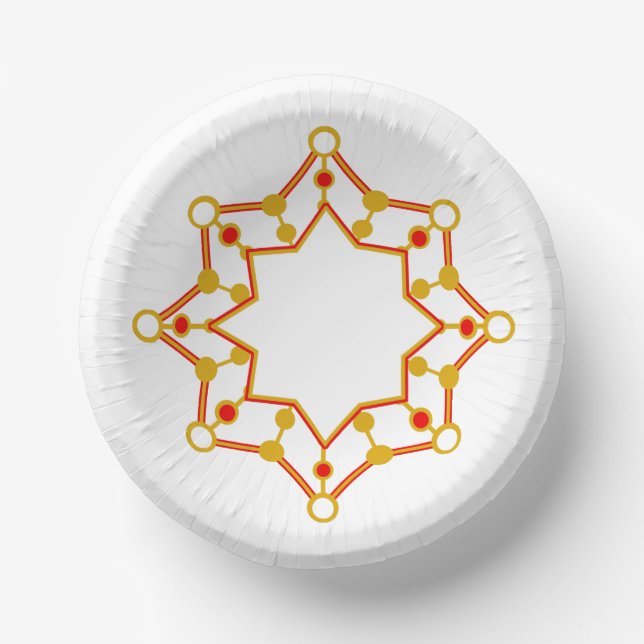 Cuencos De Papel Diseño moderno retro de mediados del siglo (Anverso)