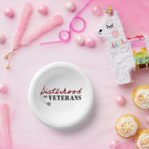 Cuencos De Papel Diseño Orgullo Militar Hermanas de Veteranos