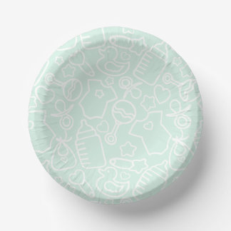 Cuencos De Papel Dulce Sprinkles Green