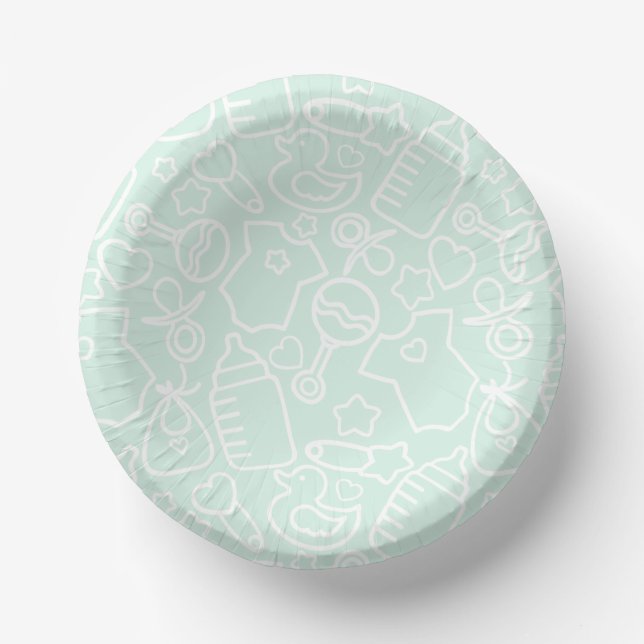 Cuencos De Papel Dulce Sprinkles Green (Anverso)