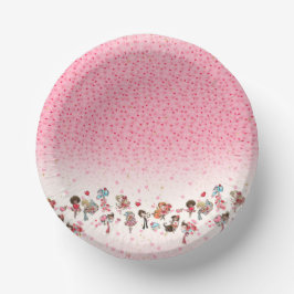 Cuencos De Papel El día de San Valentín de placas fiesta