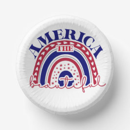 Cuencos De Papel El hermoso arcoiris de Estados Unidos