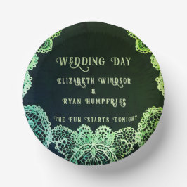 Cuencos De Papel Elegante Lace" Boda Invitación Colección