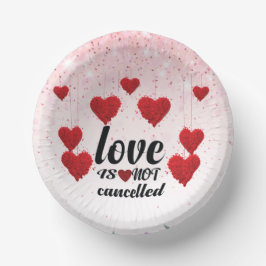 Cuencos De Papel Elegante Te Ama Por El día de San Valentín