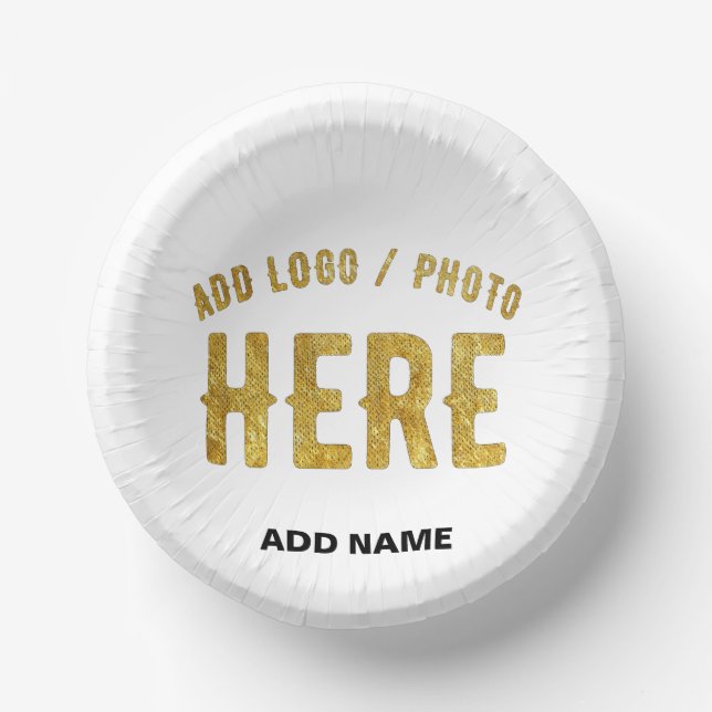 CUENCOS DE PAPEL ELEGANTES PERSONALIZABLES BLANCOS MODERNOS VERIFIC (Anverso)