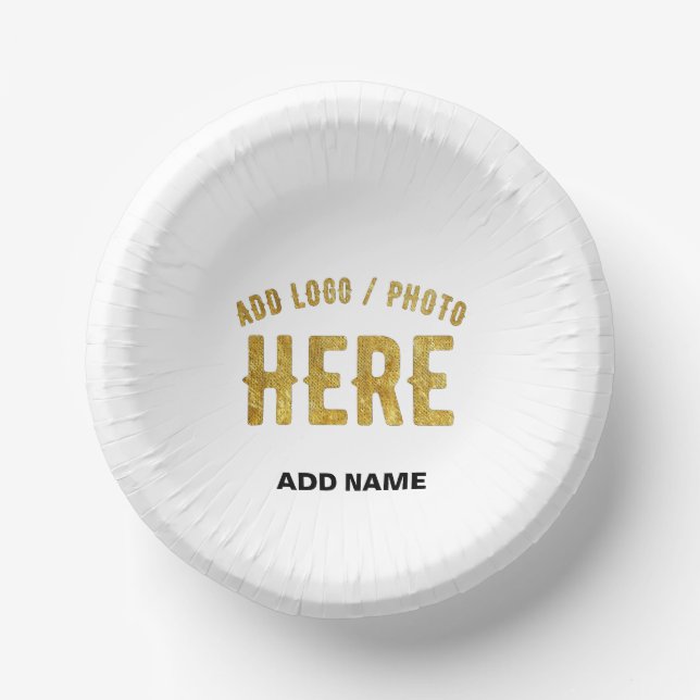 CUENCOS DE PAPEL ELEGANTES PERSONALIZABLES BLANCOS MODERNOS VERIFIC (Anverso)