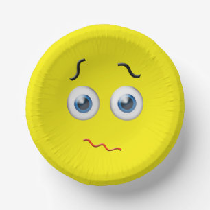 Cuencos De Papel Emoji desconcertada