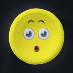 Cuencos De Papel Emoji sorprendida<br><div class="desc">Estos platos presentan un diseño de emoji sorprendente.</div>