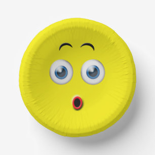 Cuencos De Papel Emoji sorprendida