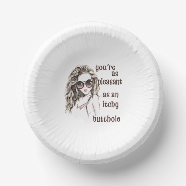 Cuencos De Papel Eres agradable (Anverso)