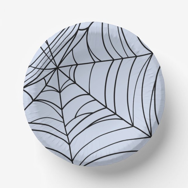 Cuencos De Papel Espectacular Spiderwebs Creepy Halloween Party (Anverso)