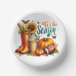 Cuencos De Papel Este es el tazón de papel de temporada