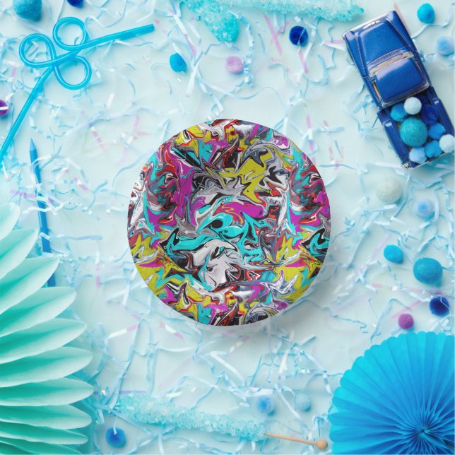 Cuencos de papel estilo graffiti (Fiesta)