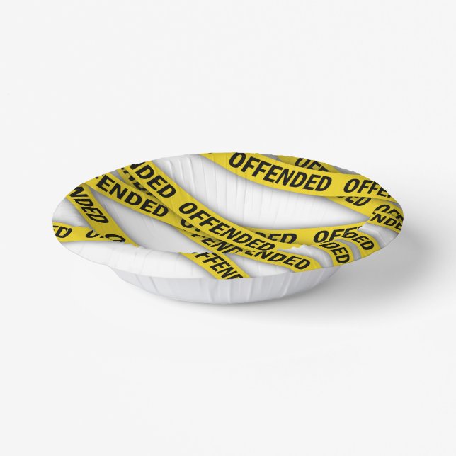 Cuencos De Papel Estoy ofendido por la cinta policial que no cruza (Angular)