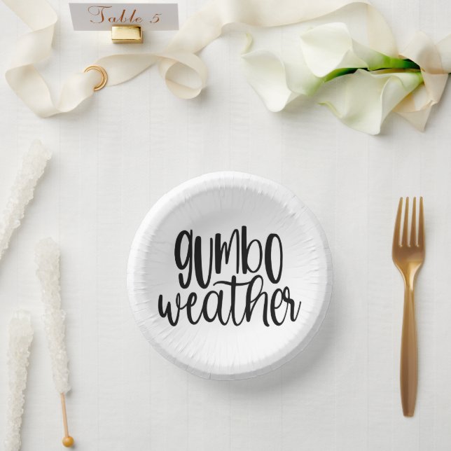 Cuencos De Papel Estuches de South Louisiana Cajun Boda Gumbo (Boda)