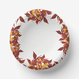 Cuencos De Papel Fall themed paper bowls