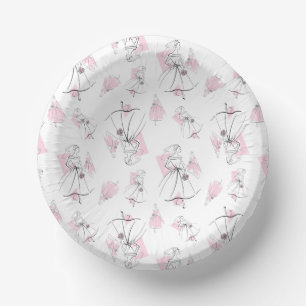 Cuencos De Papel Fashion Bride Pink Multi